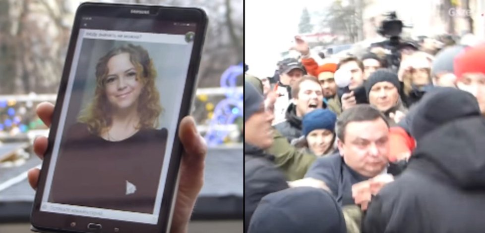 Ukrajinci se dožadují spravedlnosti za vraždu Iryny Nozdrovské.