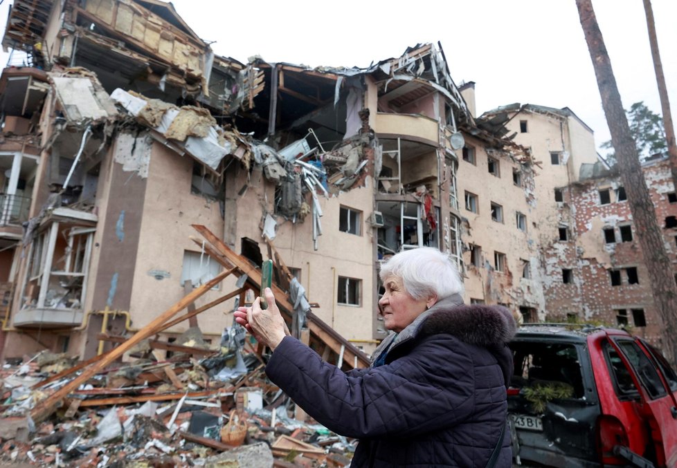 Válka na Ukrajině: Hlavní město Kyjev je v troskách (2.3.2022)