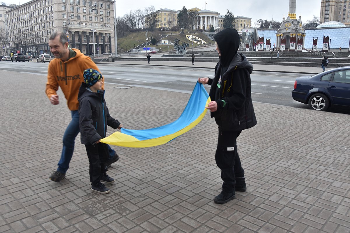 Ukrajina, Kyjev (24. 2. 2022)