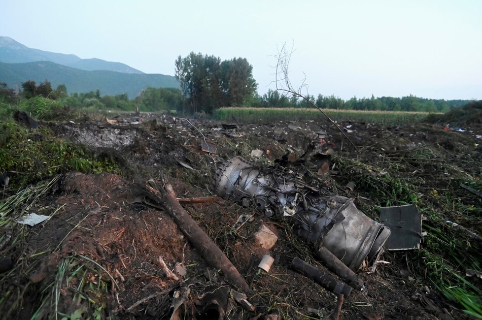 Havárie ukrajinského letounu na severu Řecka