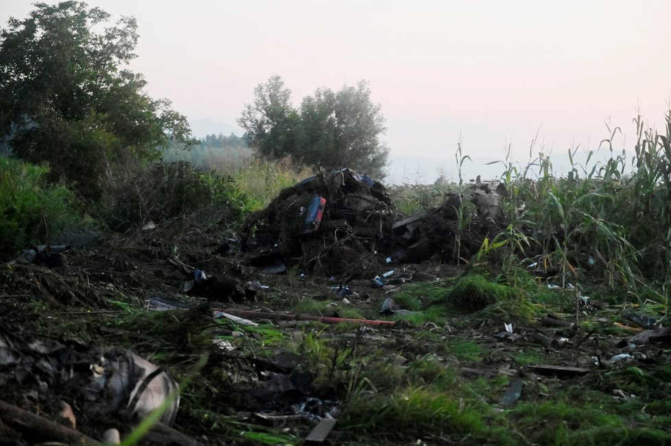 Tragédie v Řecku: Místo dopadu ukrajinského letounu
