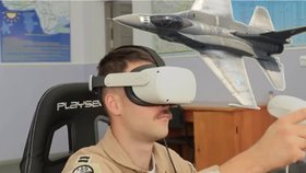 Video: Ukrajinští piloti se připravují na F-16 virtuálně. Výcvik pak půjde rychleji