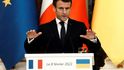 Emmanuel Macron jednal s ukrajinským protějškem Volodymyrem Zelenským. Emmanuel Macron jednal s ukrajinským protějškem Volodymyrem Zelenským.
