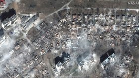 Satelitní snímky ukazují zkázu Mariupolu (30.3.2022)