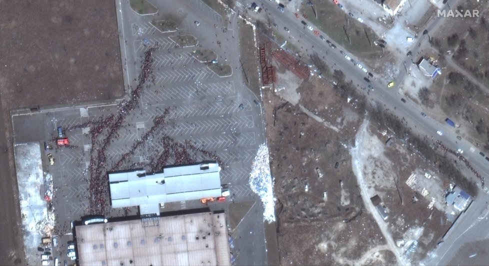Satelitní snímky ukazují zkázu Mariupolu (30. 3. 2022)