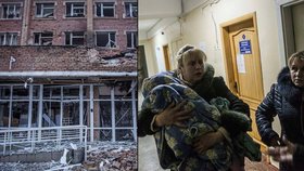 Nemocnice pro děti v Doněcku dostala přímý zásah granátem.
