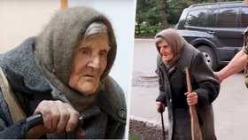 Ukrajinská babička (98) uprchla přes frontovou linii před Rusy. 10 km pěšky pod palbou!
