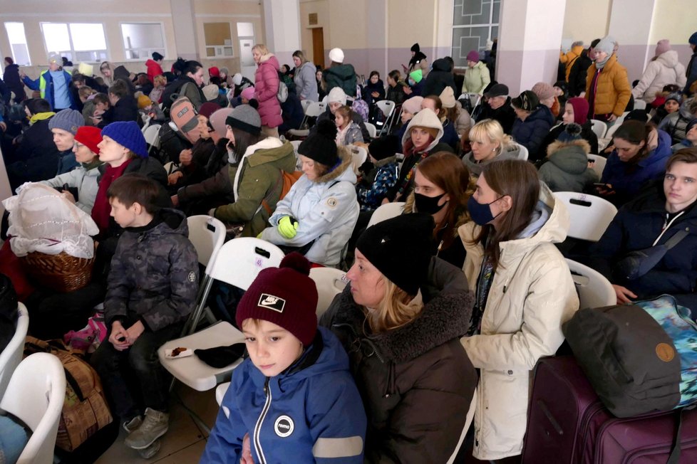 Uprchlíci z Mykolajivu v Oděse, 9. 3. 2022