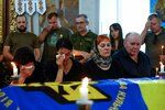 Pohřeb Serhije Tkačenka v Kyjevě
