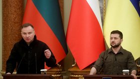 Na Ukrajinu dorazili prezidenti Polska, Litvy, Lotyšska a Estonska (13.4.2022)