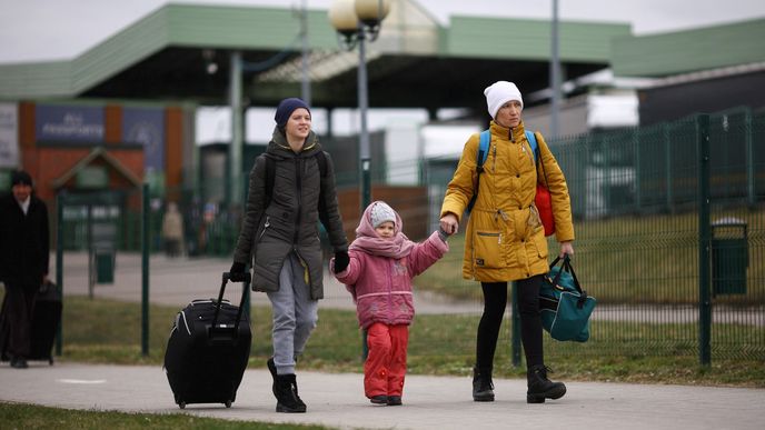 Uprchlíci z Ukrajiny v Polsku (6. 4. 2022)