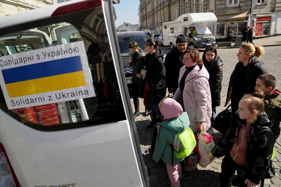 Uprchlíci z Ukrajiny v Polsku (22. 3. 2022)