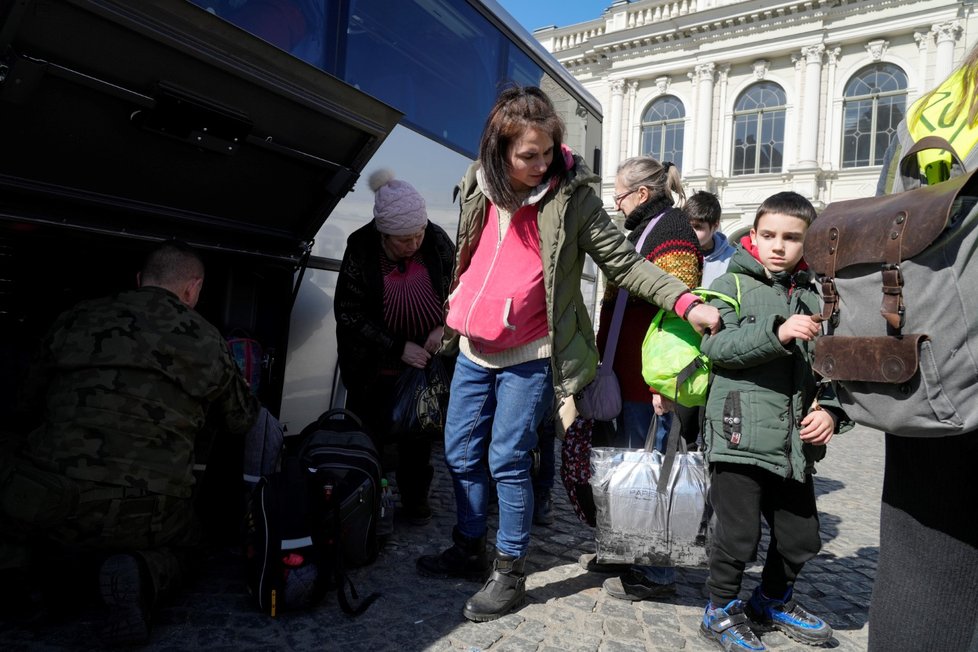 Uprchlíci z Ukrajiny v Polsku (22. 3. 2022)