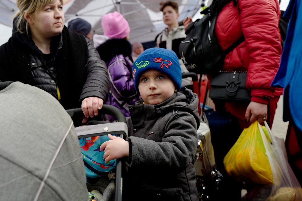 Uprchlíci z Ukrajiny v Polsku (6. 4. 2022)