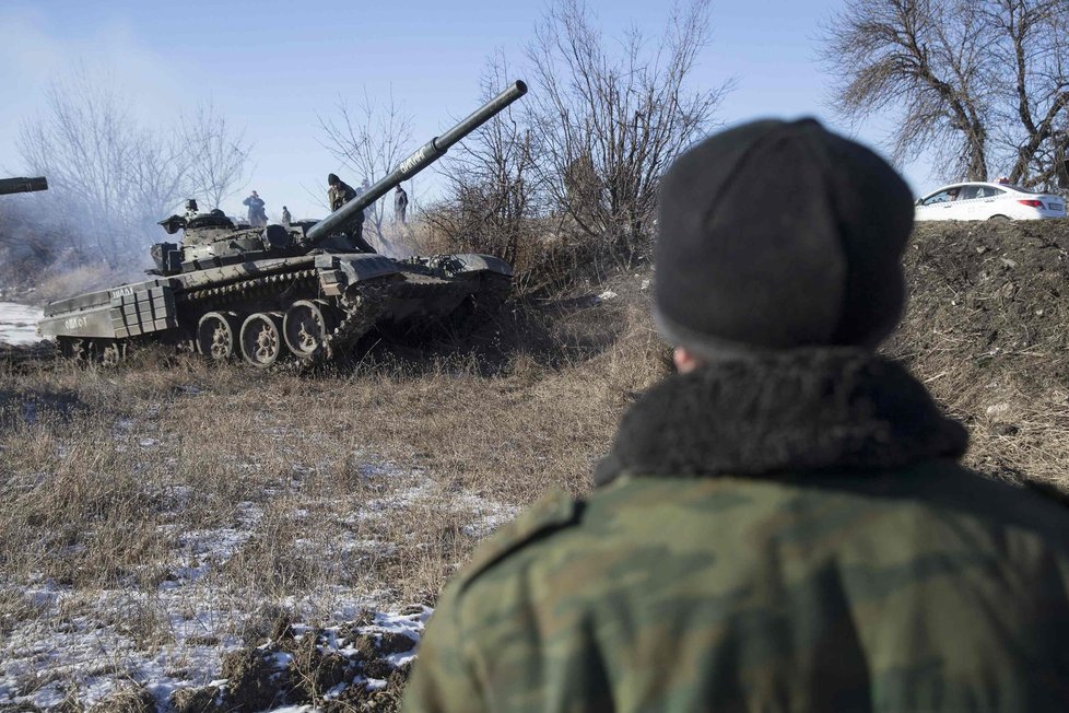 Proruské jednotky na Ukrajině