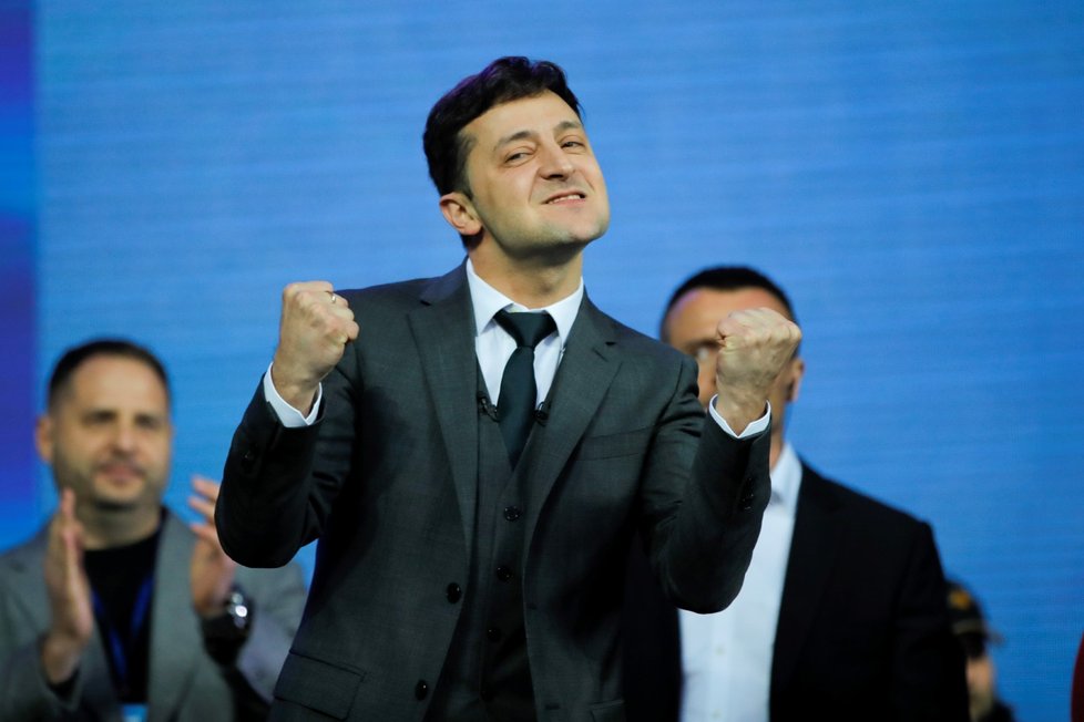 Kandidát na ukrajinského prezidenta Volodymyr Zelensky