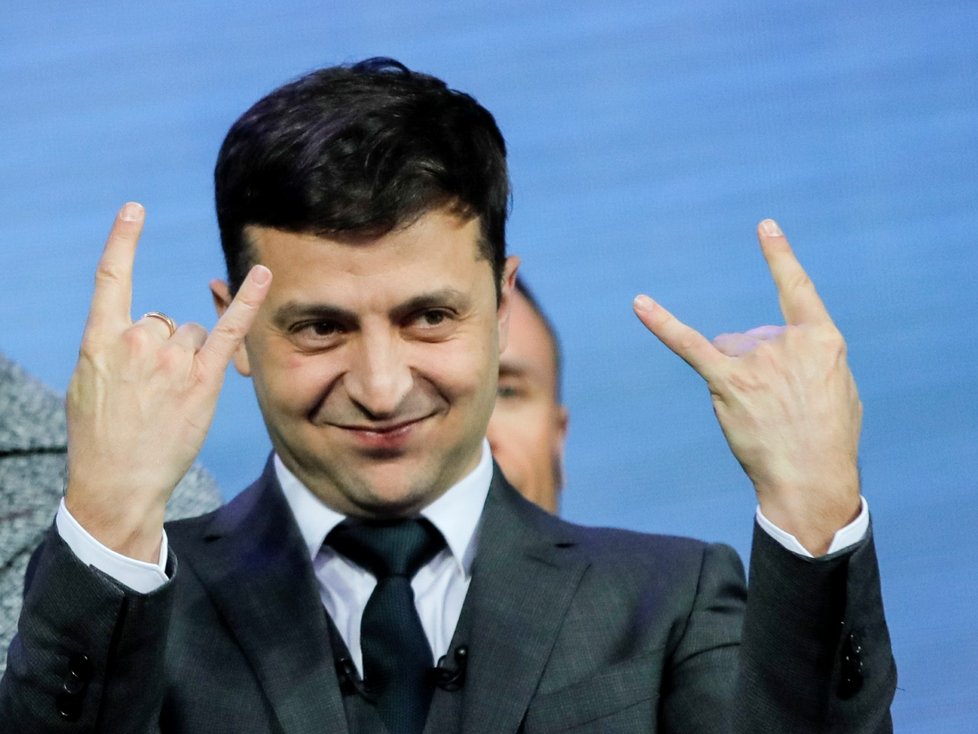 Kandidát na ukrajinského prezidenta Volodymyr Zelensky