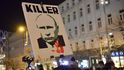 Stovky lidí se sešly v centru Prahy, aby vyjádřily solidaritu s Ukrajinou