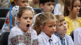 První školní den na Ukrajině (1.9.2023)