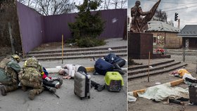 Zavražděná rodina ve městě Irpiň