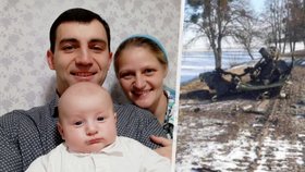 Mladou rodinu s chlapečkem zabil na Ukrajině ruský tank.