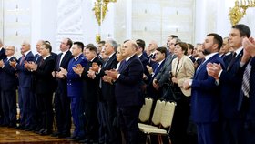 Slavnostní ceremoniál k anexi ukrajinských území (30. 9. 2022)
