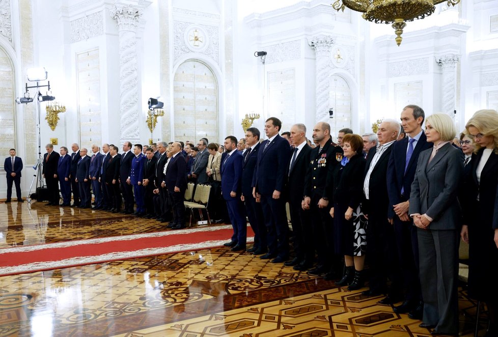 Slavnostní ceremoniál k anexi ukrajinských území