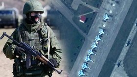 Letecké snímky odhalily pohyb ruských jednotek na ukrajinské hranici