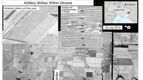 Ministerstvo zahaničí Spojených států zvěřejnilo tyto snímky jako důkazy přímého zapojení Ruska do nepokojů na Ukrajině.