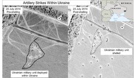 Ministerstvo zahaničí Spojených států zvěřejnilo tyto snímky jako důkazy přímého zapojení Ruska do nepokojů na Ukrajině.