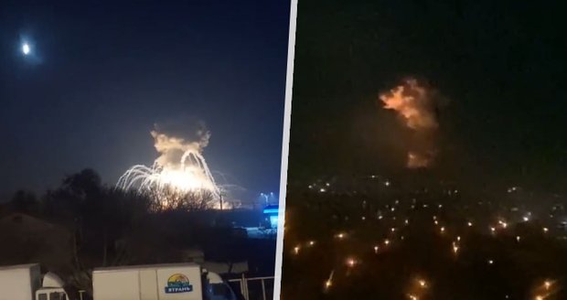 Válka v přímém přenosu: Na ukrajinská města prší ruské rakety, dokazují videa na sociálních sítích