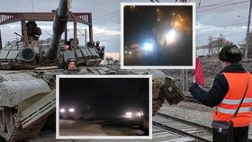 Putin vyslal "mírové síly" na Donbas: Na twitteru se objevila videa z údajných příjezdů ruských jednotek (21.2.2022)