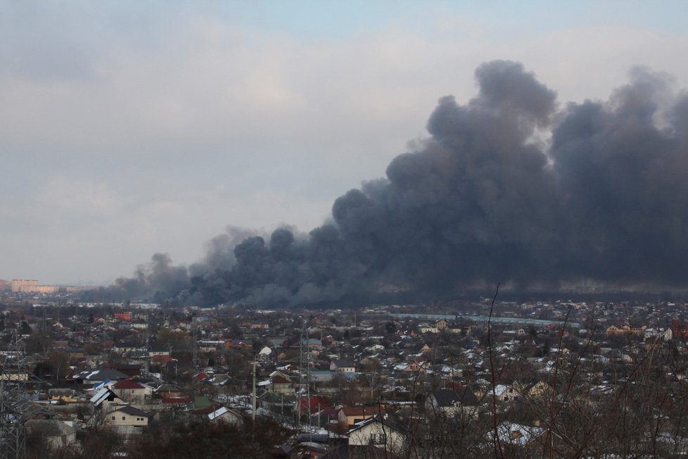 Následky ruského ostřelování v Charkově. (17.3.2022)