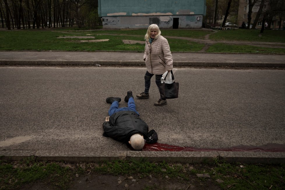 Následky ruského ostřelování v Charkově. (19.4.2022)