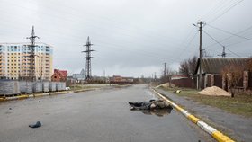 Hrůzné záběry z města Buča. (3.4.2022)