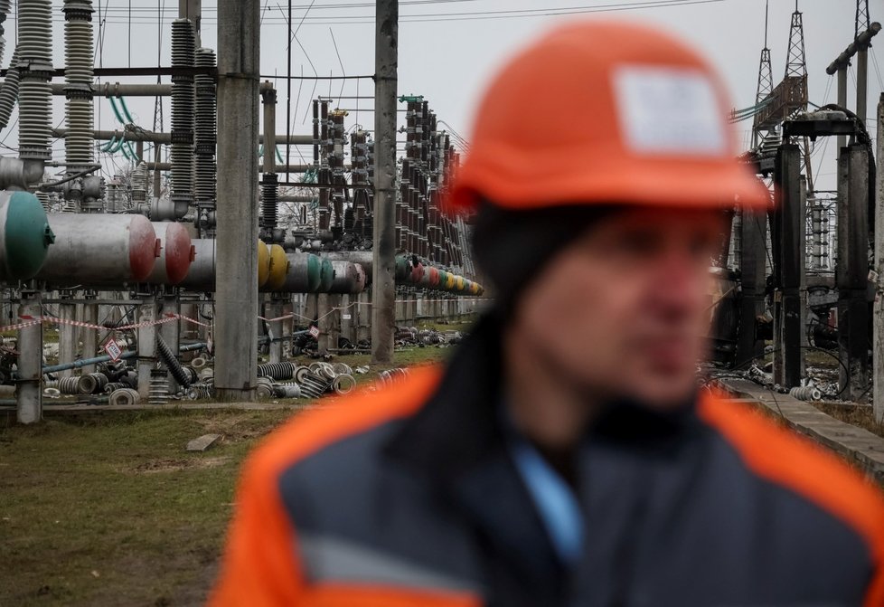 Rusy zdevastovaná energetická infrastruktura na Ukrajině