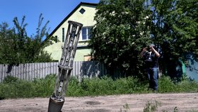 Kazetová munice použitá Rusy na Ukrajině.