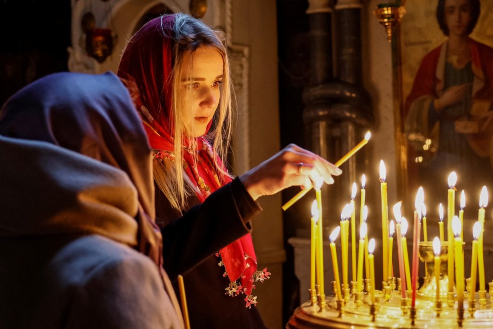Pravoslavné Velikonoce v Kyjevě. (15.4.2023)