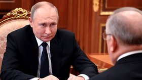 Ruský prezident Vladimir Putin a šéf Transněfti Nikolaj Tokarev.