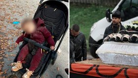Rusové zabili Angelinu (†1) v parku, její maminka zemřela v nemocnici. Do hrobu dali i kočárek