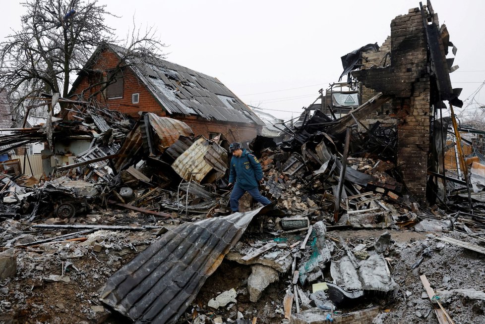 Následky ruského ostřelování v Doněcké oblasti (15.12.2023)
