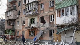 Zdevastovaný Mariupol. (8.3.2022)