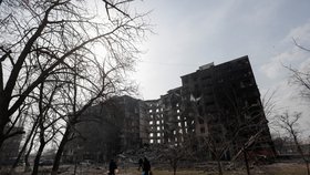 Zničený Mariupol (25.3.2022)