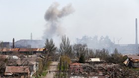 Zdevastované město Mariupol. (18.4.2022)