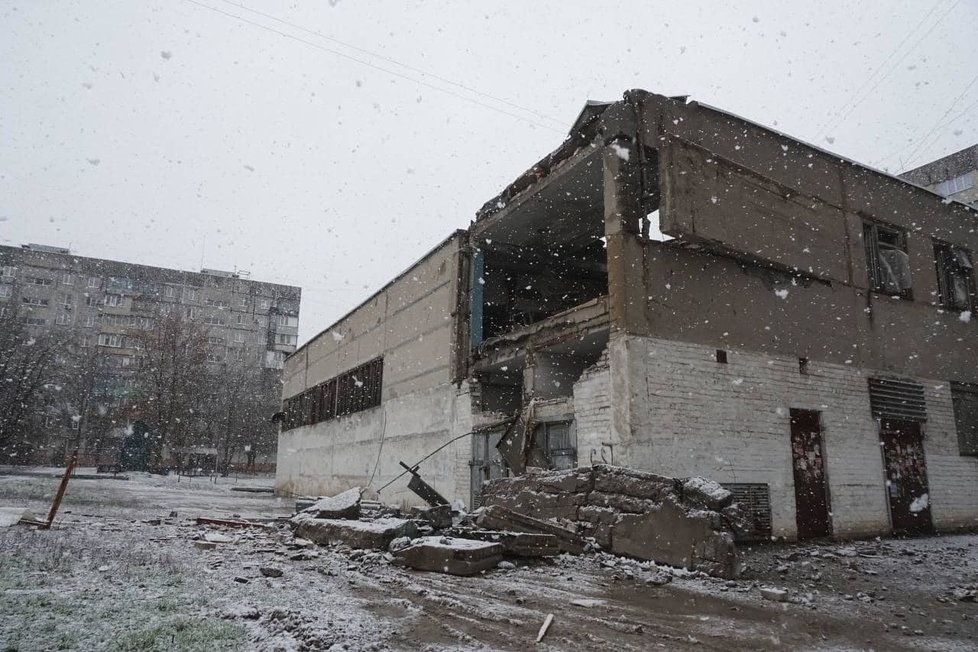 Zdevastované město Mariupol.
