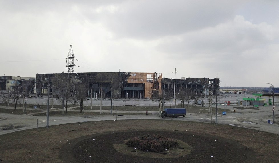 Zdevastovaný Mariupol. (18.3.2022)