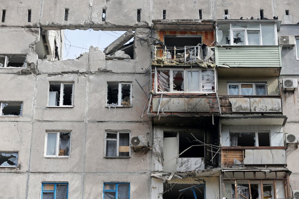 Zničený Mariupol. (25.3.2022)