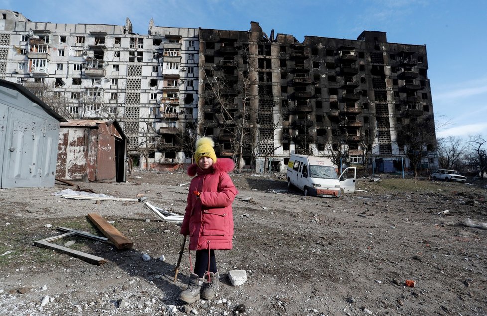 Zdevastovaný Mariupol. (28. 3. 2022)