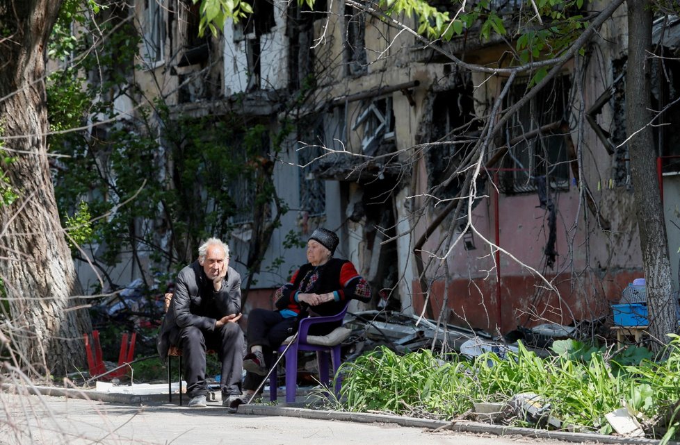 Rusy zdevastovaný Mariupol. (20. 5. 2022)