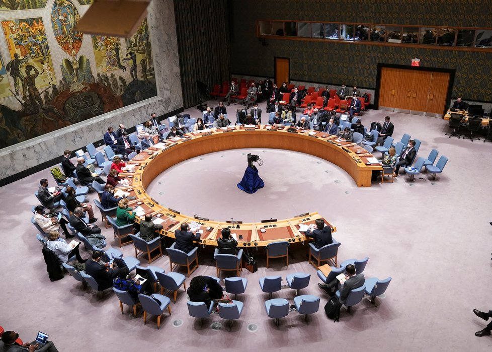 Rada bezpečnosti OSN k situaci na Ukrajině (22.2.2022)